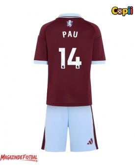 Aston Villa Pau Torres #14 Echipament de Fotbal Replică 2026-27 Copii Acasa (+ Șorturi)